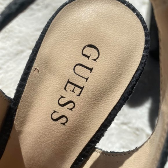 {SOLD} GUESS Slingback Peep-Toe Stiletto Heels - Picture 15 of 16